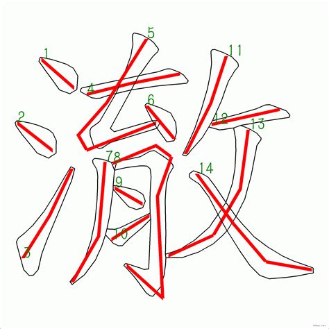 澈 筆畫|部首索引 [4畫/水部+11畫/澈]